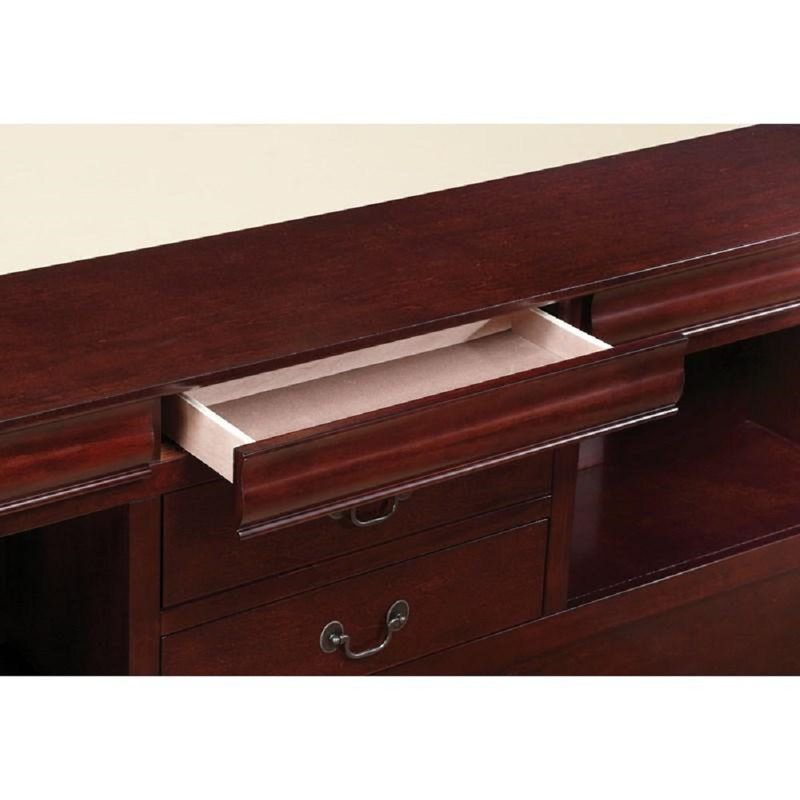 Covertt Solid Wood Bookcase Storage Bed, King, Cherry