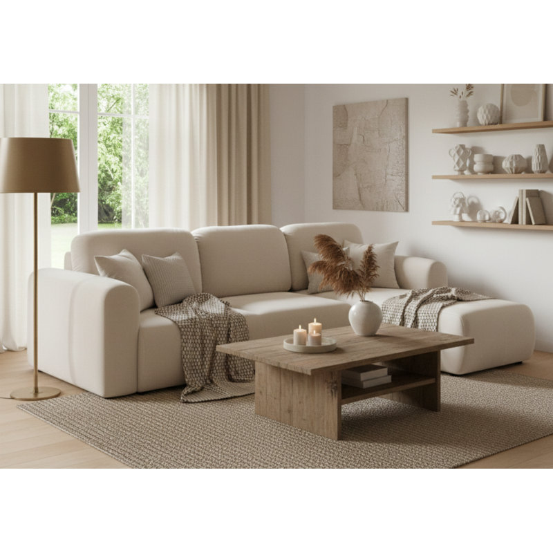 Safila 3 Seater Sofa Bed, Right Hand Facing Corner Sofa