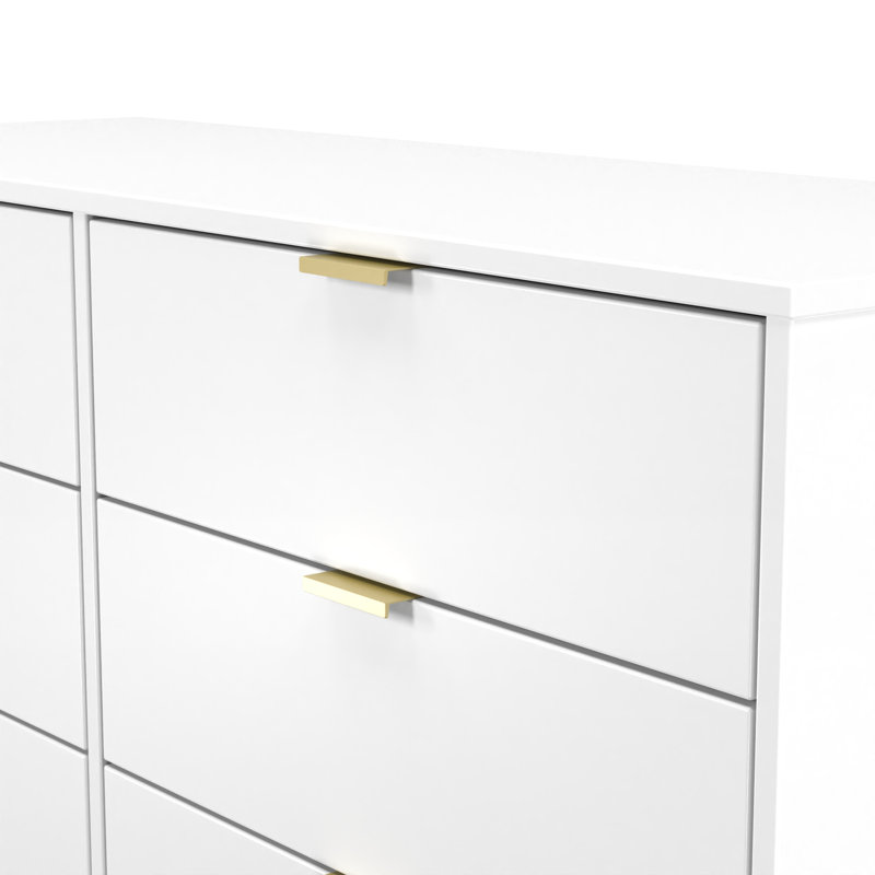 Turah 6 Drawer Wide Chest (Ready Assembled), White