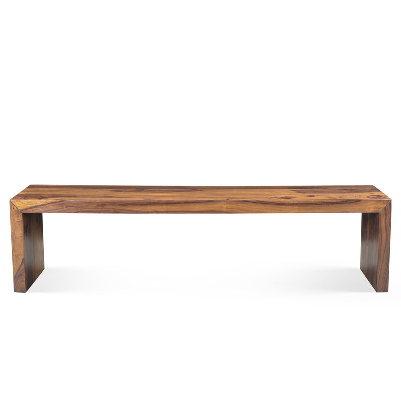 Luro Solid Wood Bench, 18" H x 71" W x 14" D