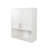 Bathroom Vanity Mirror Cabinet with Two Doors, Facial Tissue Slot & Multifunctional Storage