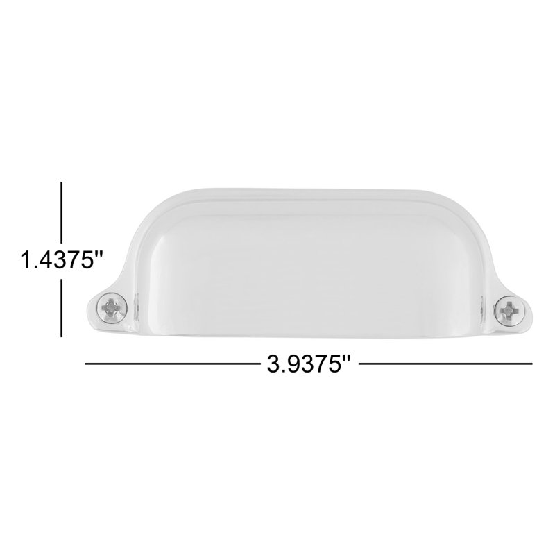 Nostalgic Warehouse Cup Pull Farmhouse Large, Polished Nickel