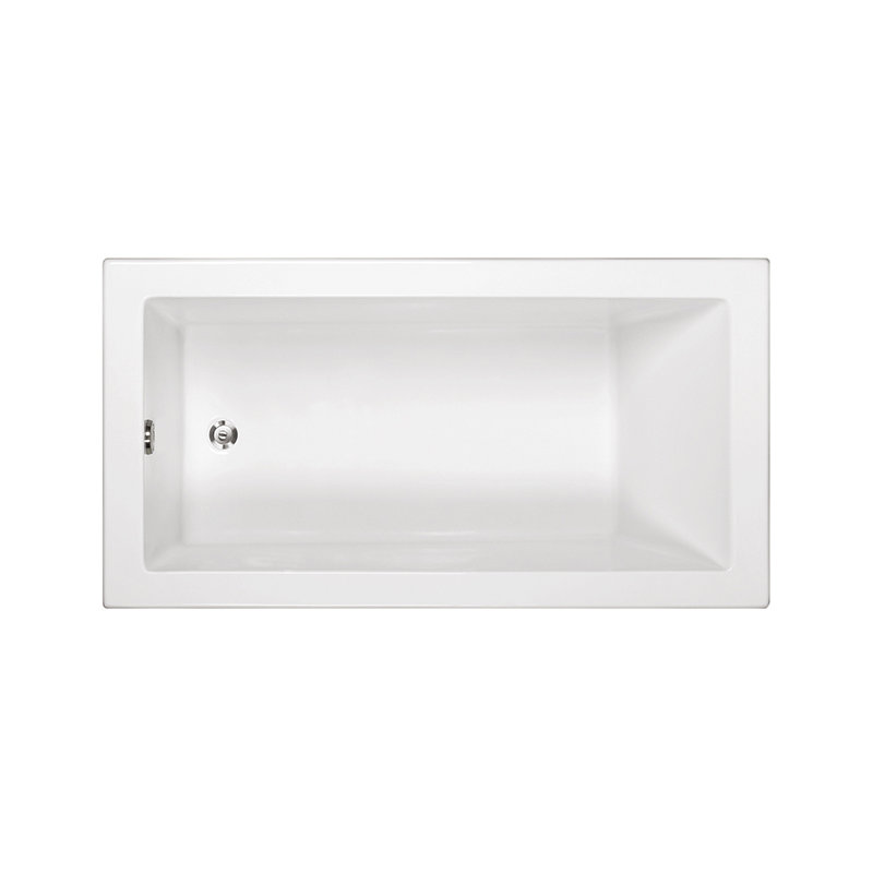 Andrea® 19 DoloMatte 54" x 32" Soaking Solid Surface Bathtub, Drop in, 17.75" H x 54" W x 30" D