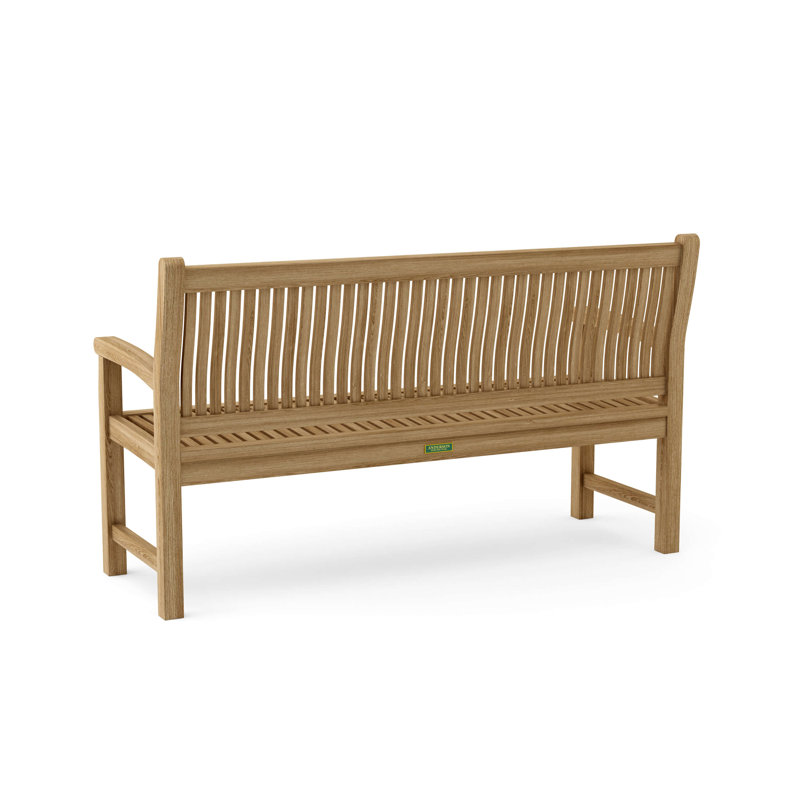 Jarvis Outdoor Teak Bench, 36" H x 59" W x 26.5" D