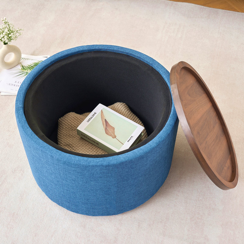 Repose-pieds gigognes avec rangement Ball & Cast, Bleu