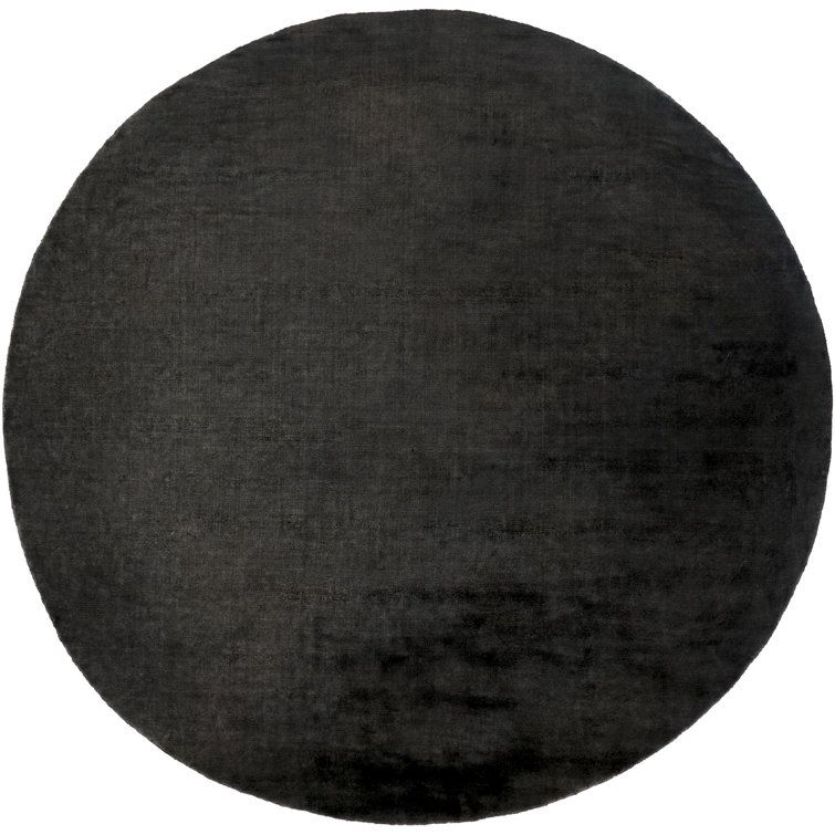Clio Hand Loomed Wool Area Rug in Onyx/Steel Gray