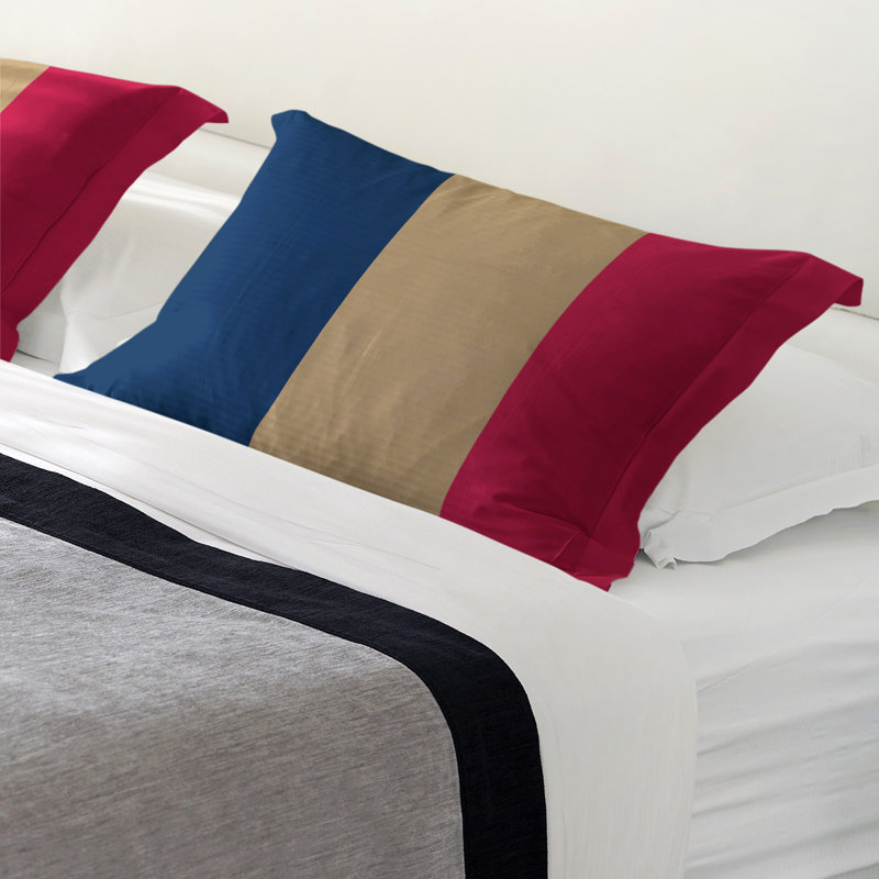 Taie décorative de baseball seattle, Polyester brossé, Standard, Bleu marine / crème / argent Seattle