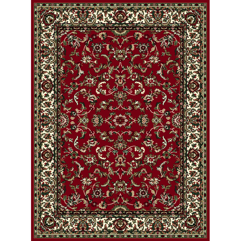 Tapis décoratif Touffeté rouge/brun Leeman, Rectangle 8 pi x 11 pi