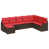 Structure brune / coussin rouge est en rupture de stock sélectionné