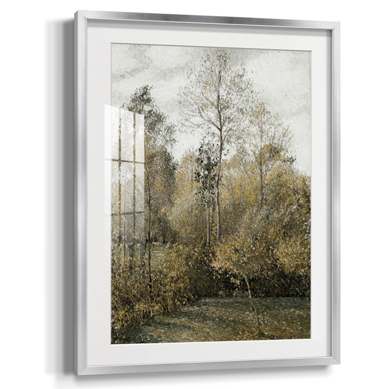 Vintage Landscape CCXL - Matted and Framed Under Acrylic Glass, Large Living Room Wall Art