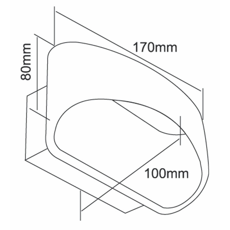 Acamar Aluminium LED Up & Downlight, White
