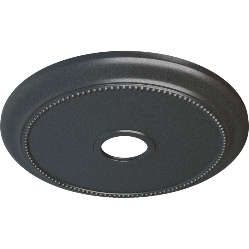 Médaillon de plafond Endurathane Crendon, DE 24 1/8 po x P 4 3/8 po x P 2 1/4 po (convient aux auvents jusqu'à 4 3/8 po), fini étain peint à la main