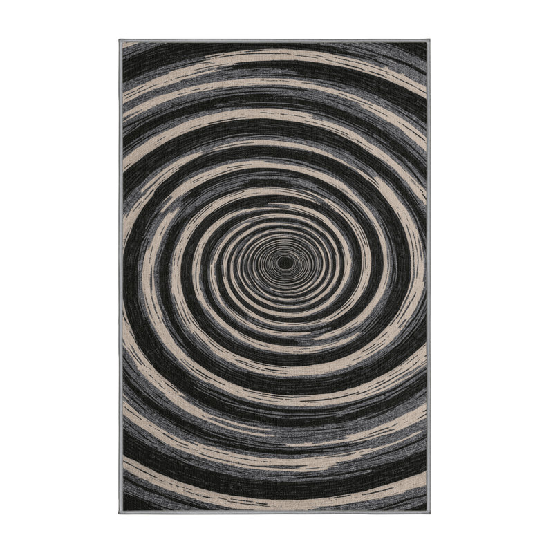Tapis brun lavable à la machine, Rectangle 7 pi x 9 pi