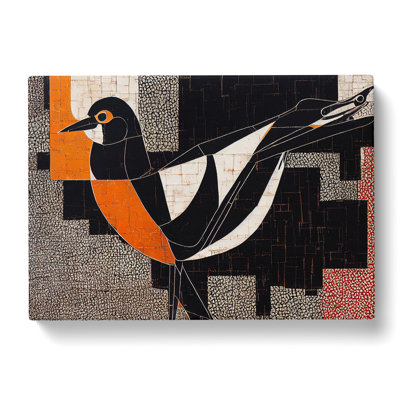 Expressive Abstract Bird - Wrapped Canvas Print