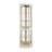 Lighted Corner Curio Cabinet With Adjustable Shelves & Mirrored Back - Display Case For Collectibles, Wine & Glassware - Space-saving Design For Living Room-545874061
