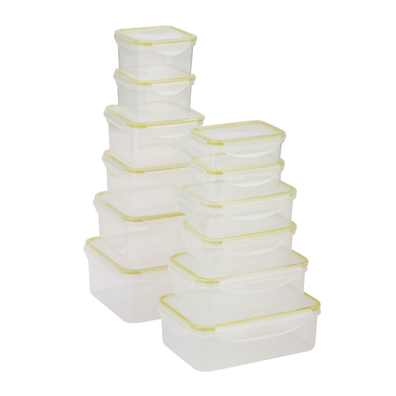 Clear BPA-Free Plastic 24-Piece Food Storage Set