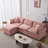 Modular Sectional Couch, Upholstered Sofa, 3-Seater Sofa With Ottoman-2135822507