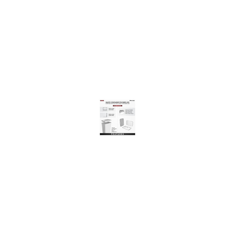 Polymer Lid For Rev-A-Shelf 32 Qt. Waste/Trash Containers, Grey