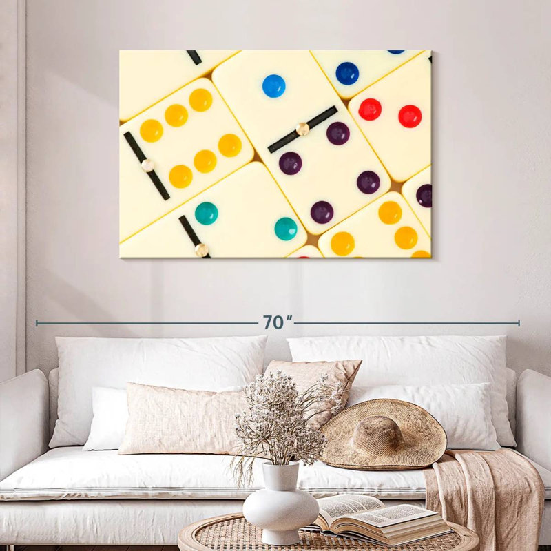 Senne Colorful Dominoes, 30" H x 45" W