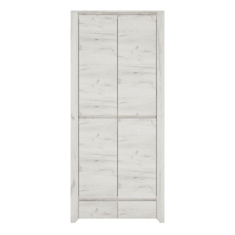 Abels 2 Door Solid Wood Wardrobe