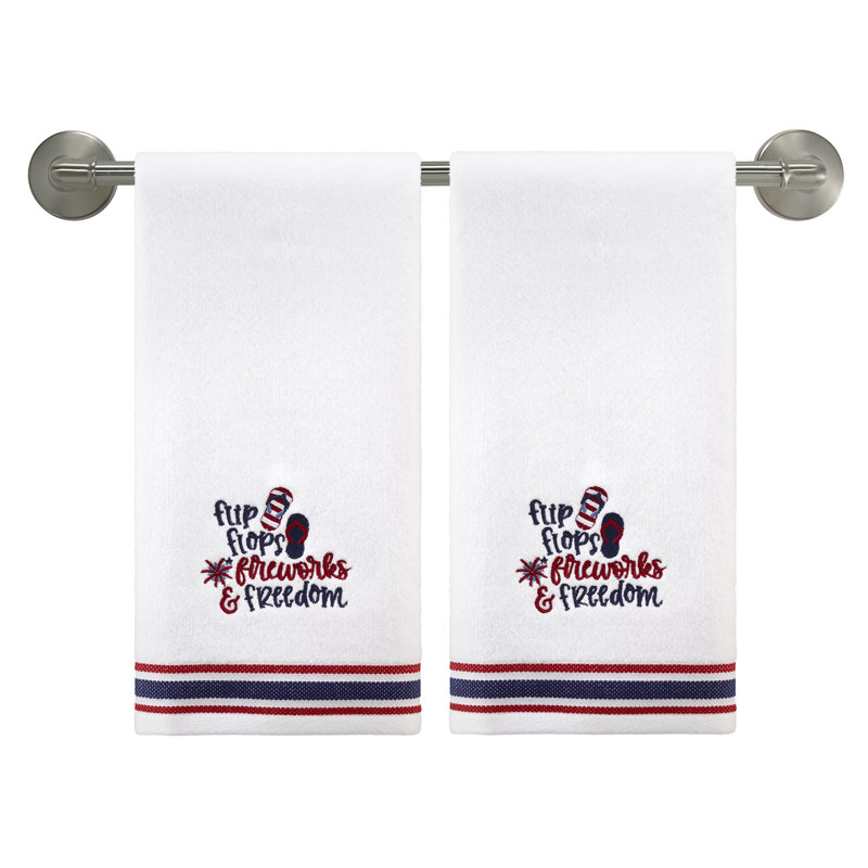 Avanti Flag 2-Pack Hand Towel Set