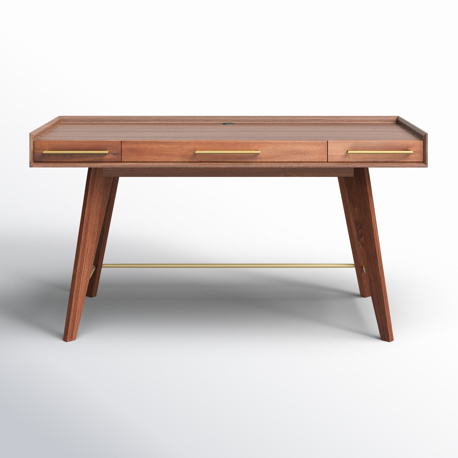 Brayden Studio Moffitt Solid Wood Writing Desk 30 H X 63 W X 27 D