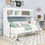 Lit escamotable simple avec bureau intégré et tablettes-1430746007