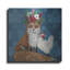  «Fox and Hen» par Heather Gauthier, art mural en métal, 12 po x 12 po-818477568