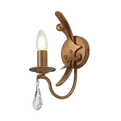 Augill Steel Candle Wall Light