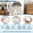 Mushroom Scalloped Floral Washable Non-Slip Area Rug Low Pile Soft Thin Botanical Carpet for Living Room Bedroom Dining Room Playroom-577474037-577474035