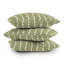Coussin décoratif à rayures en bambou Little Arrow Design Co-113644741-113644736