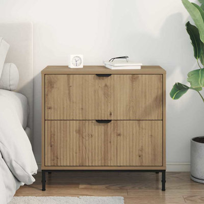 63.5cm W Manufactured Wood Bedside Table