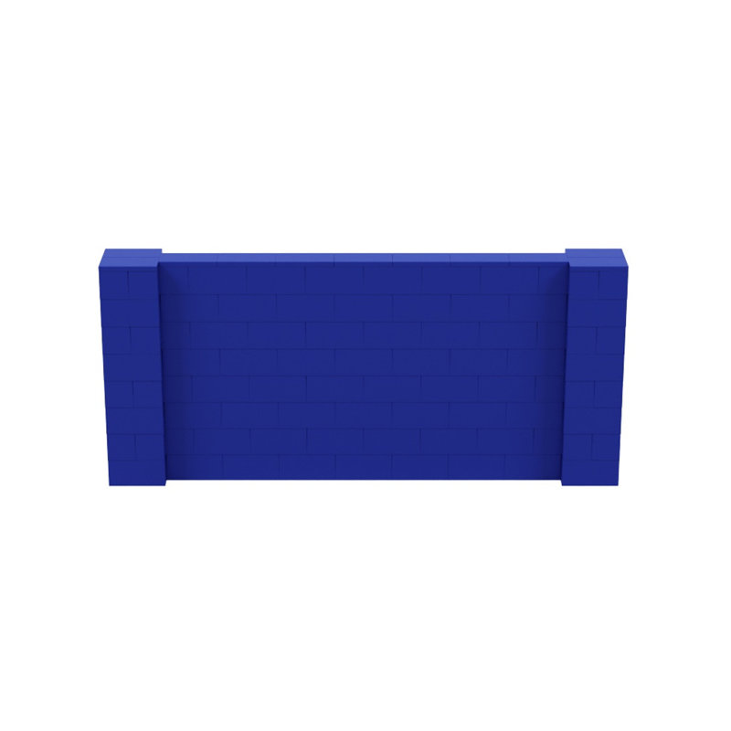 Ensemble mural 4 pi de hauteur Everblock, Bleu, 108"