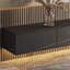 Meuble télé flottant moderne Herschmann, console multimédia en faux marbre-668977196-668977170