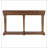 Oak Console Table with Bottom Shelf