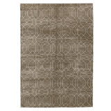 Hand Knotted Area Rug in Green