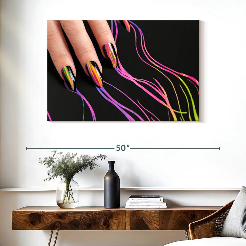 Shuttleworth Modern Multichrome Nails, 26" H x 39" W