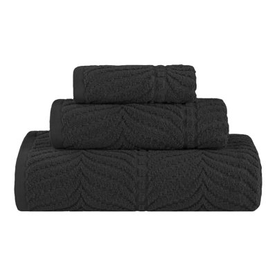 Ensemble de serviettes de bain en coton jacquard Flaxberry