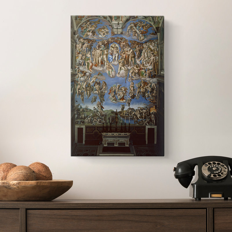 The Last Judgment -Gallery Wrapped Canvas by Michelangelo, 8x12
