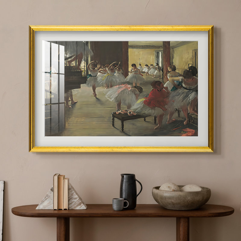La classe de danse, vers 1873 - Edgar Degas - Estampe encadrée sur mesure, 20x28 INNER SIZE, Framed Print with Mat