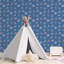 Tiny Tots 2 Glittery Spaceships Design 33' L x 21" W Wallpaper Roll-61778863
