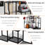 Rangement pour outils de jardin 48,5 x 11,5 x 31 pouces résistant à la rouille
