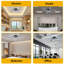 Ventilateur de plafond encastré 32 pouces avec lumière, Fandelier à profil bas, ventilateur de plafond à DEL, moteur silencieux réversible à 6 vitesses, lumière à intensité variable, application et télécommande, pour le salon de la chambre à coucher