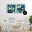 «Blue & Green Abstracts», ensemble de 2 giclées encadrées par Maurizio Piovan-117119273-117119269