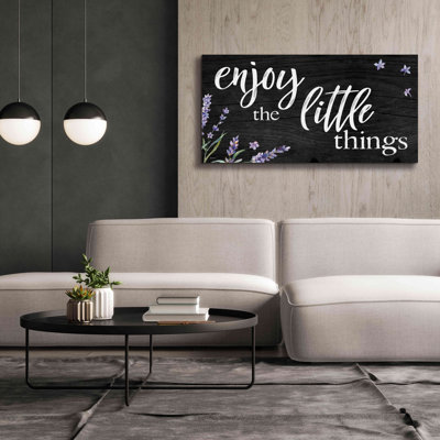 «Enjoy the Little Things» par Susie Boyer, art mural sur toile giclée