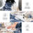 4'x6' Washable Abstract Marble Rug, Non-Slip Foldable Indoor Carpet for Bedroom Living Room, Blue-140085756-140085746