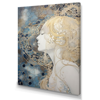 " Gold Lines Femal Profile II "