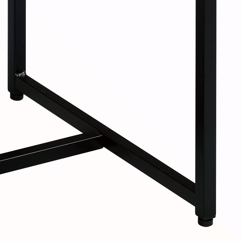 Rectangular Wooden Top End Table, 19.5" H x 22.5" W x 19.5" D