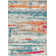 Lasley Contemporary POP Modern Abstract Brushstroke Cream/Blue Rug