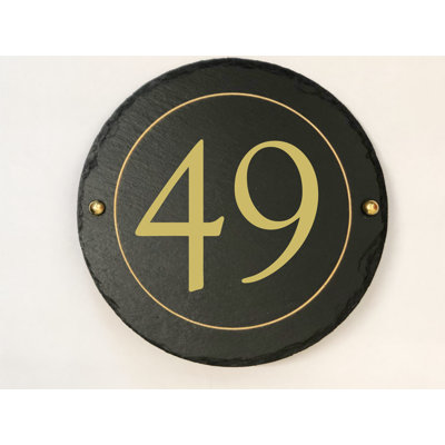 Easingwold 24cm H Stone House Number